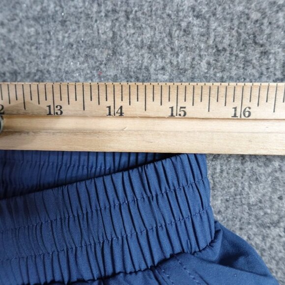 Adidas Pants L Blue Nylon Vintage Lined Y2K 1999 Embroidered Jogger - Picture 6 of 9